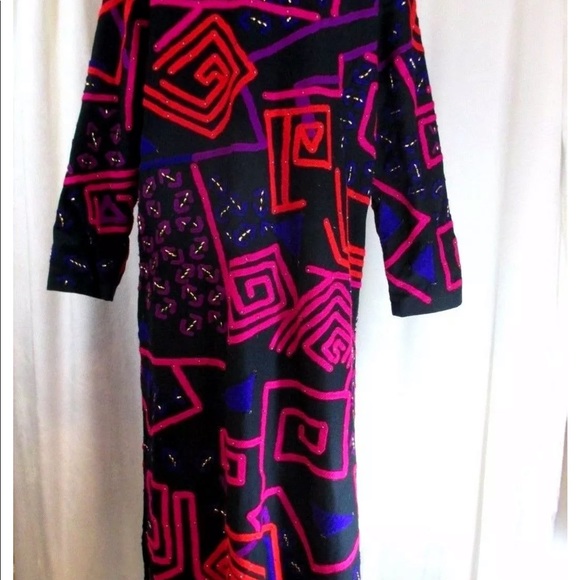 SOLD. J A Resorts Duster Lagen Jacket Boho #E10 - Picture 6 of 8